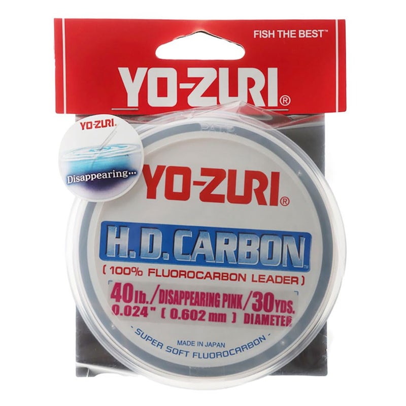 Yo-Zuri 30-Yard HD Fluorocarbon Leader Line, Pink, 40-Pound - Image 2